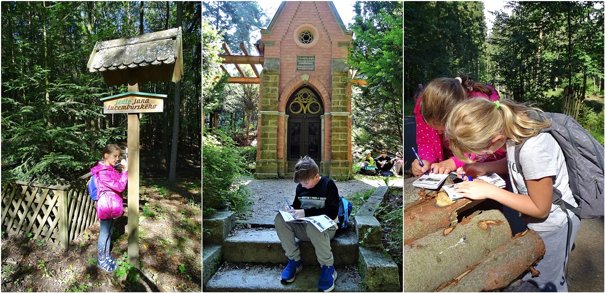 V září jsme vyrazili na Linhart. Celou cestu nás vedla Varyba a její plánek ve skládačce. Museli jsme splnit plno úkolů.